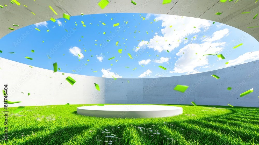 Fototapeta premium Enigmatic Bloom in Verdant Abode