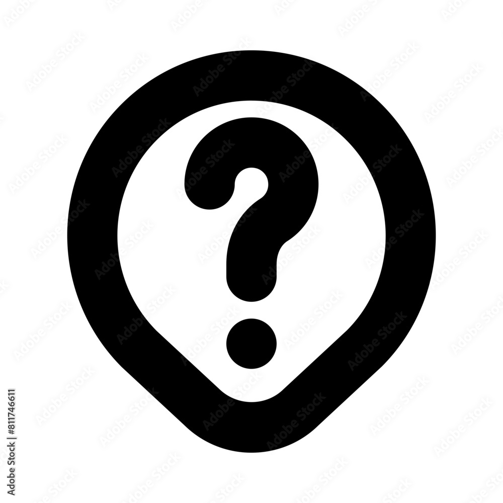 map marker question flat vector illustration map marker question flat vector illustration