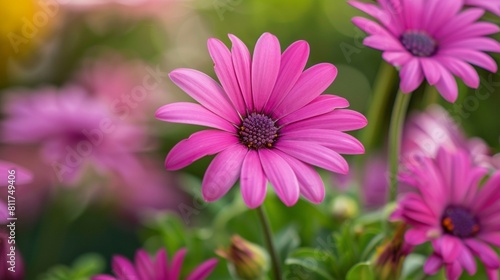 closeup beautiful pink flower in the garden  flower background
