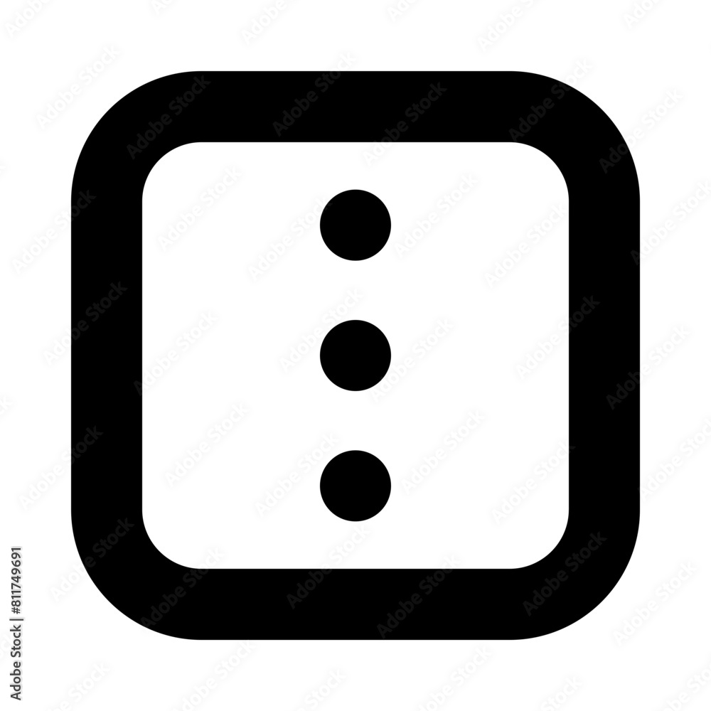 square ellipsis vertical flat vector illustration square ellipsis vertical flat vector illustration