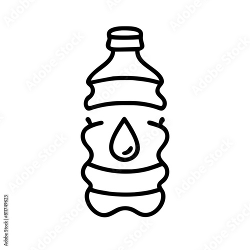 Wasser PET Flasche Symbol 