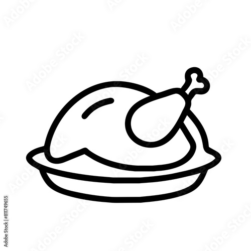 Truthahn Hähnchen Symbol 