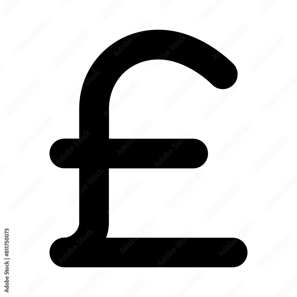 sterling sign flat vector illustration sterling sign flat vector illustration