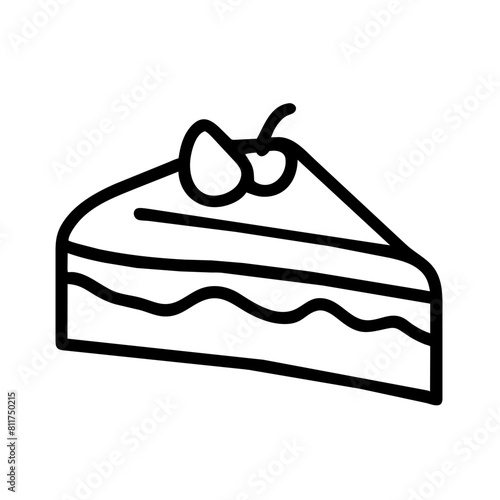 Stück Torte Kuchen Symbol 