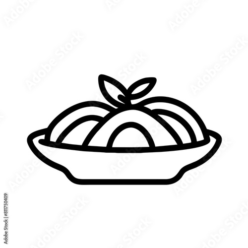 Götterspeise Wackelpudding Spaghetti Symbol  photo