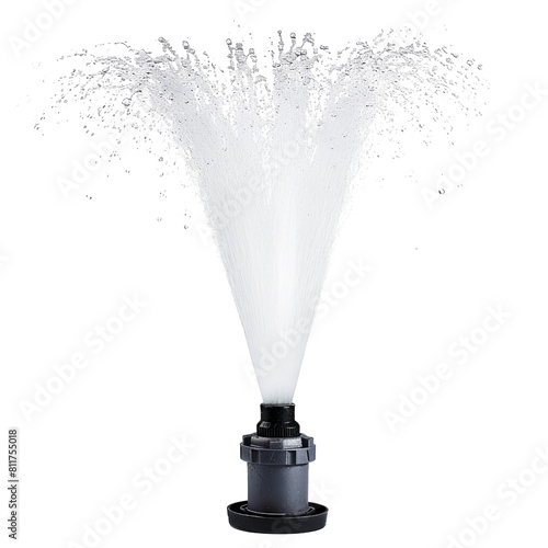 High-Pressure Water Sprinkler Head with Adjustable Spray Pattern for Irrigation and Garden Watering Systems, isolated, transparent background, white background, no background