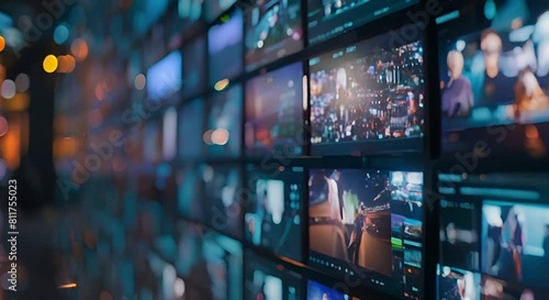 Watching live streams online via digital multimedia player on the internet. Concept Live Streams, Digital Multimedia Player, Online Viewing, Internet Streaming, Video Content