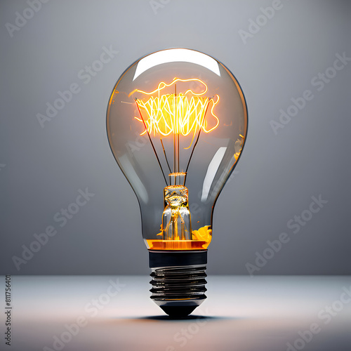 a bright light bulb photo