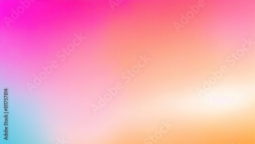 Orange blue and pink gradient bokeh abstract blur background