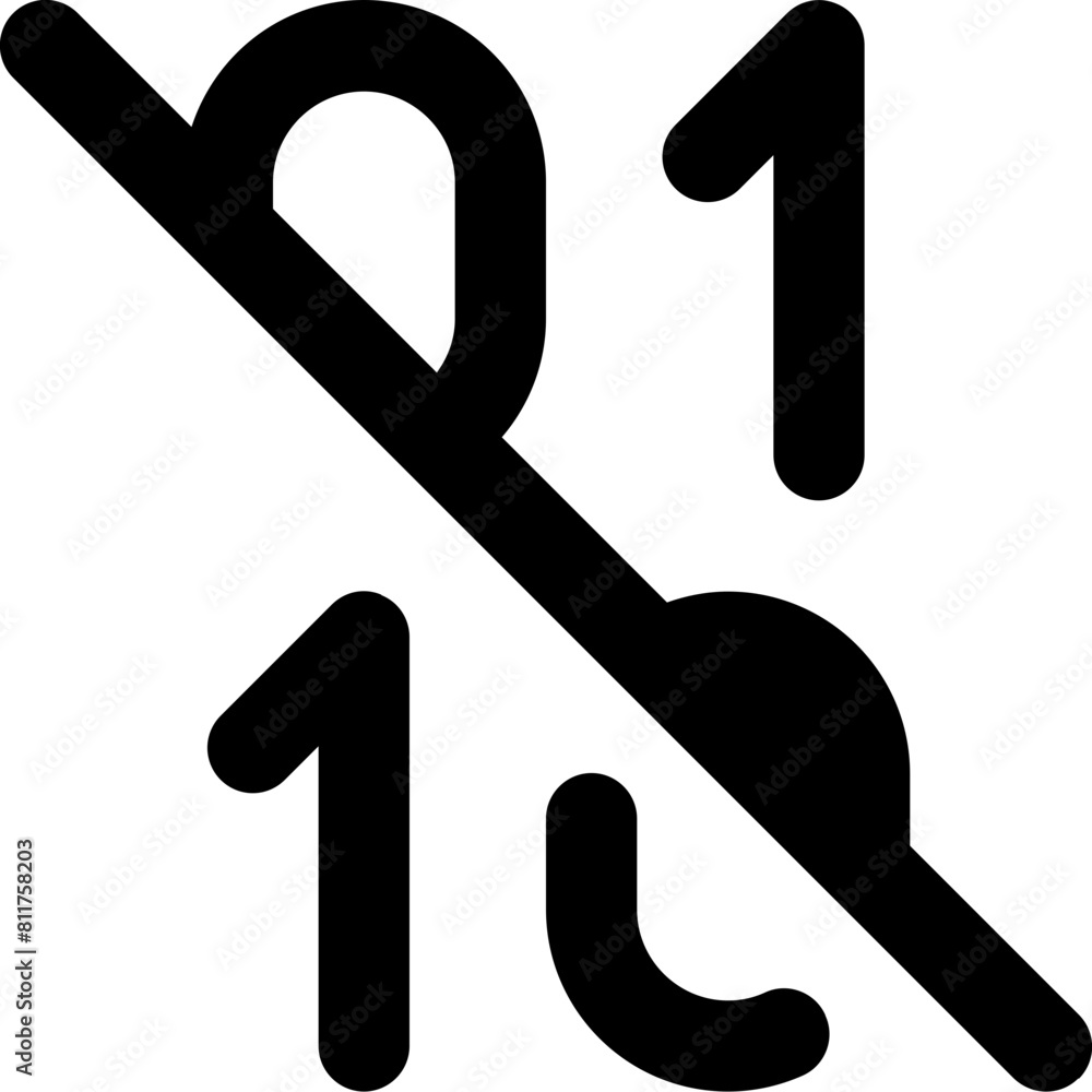 binary slash icon flat vector binary slash icon flat vector