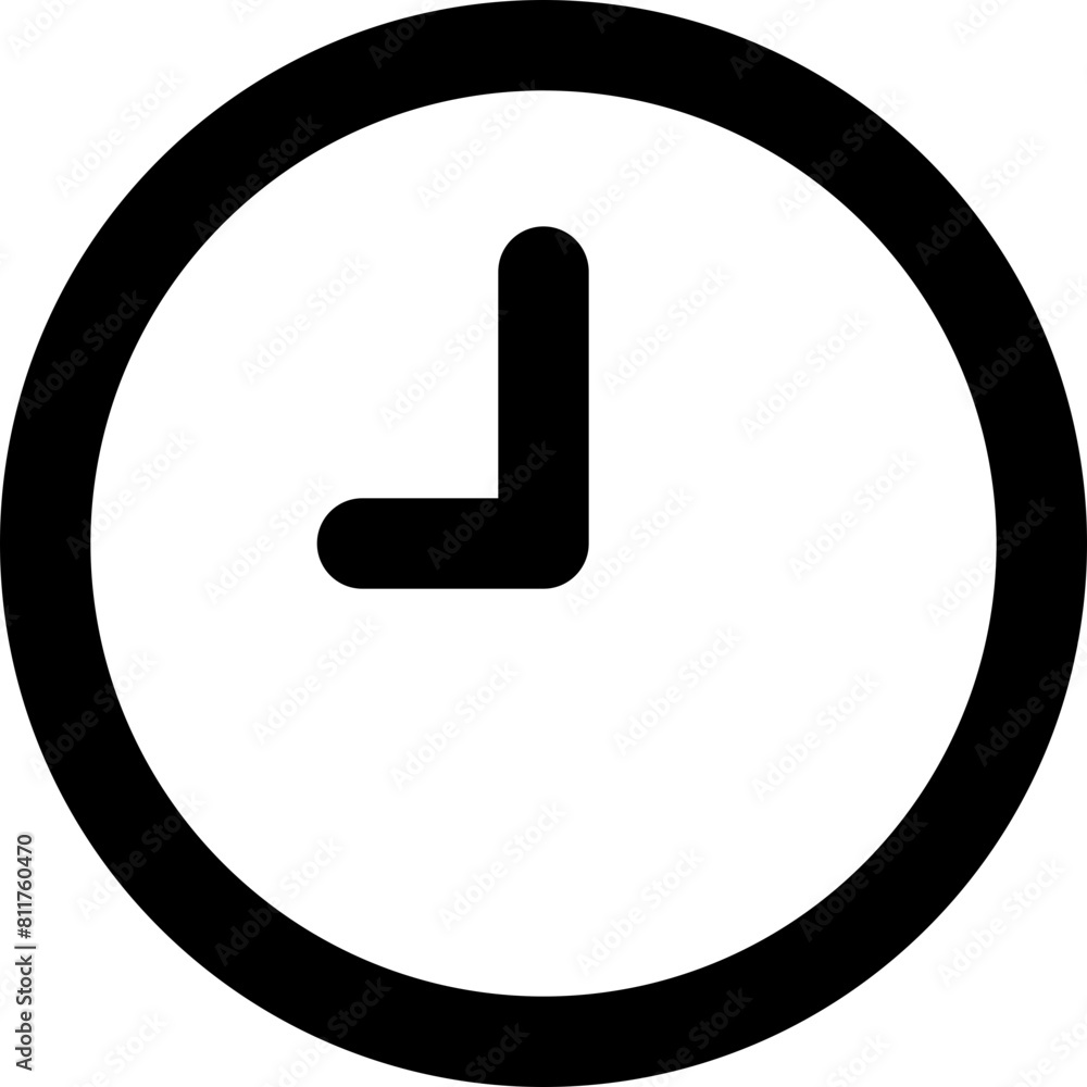 clock five thirty icon flat vector clock five thirty icon flat vector