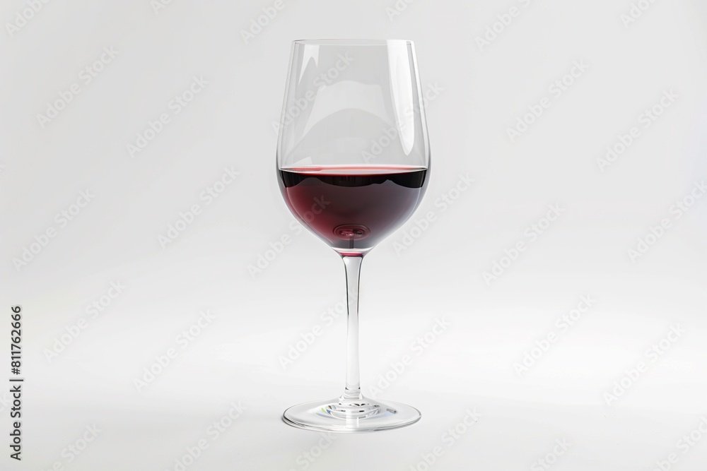 Wineglass on a Solid White Background. Wineglass on a Solid White Background.