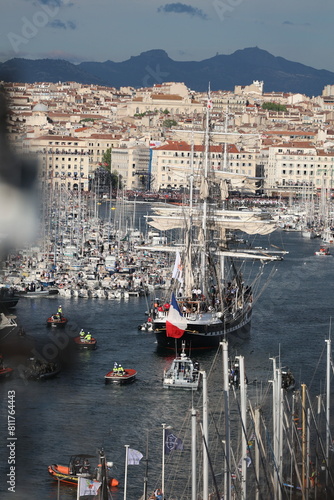 Belem arrivée à Marseille pour Paris 2024