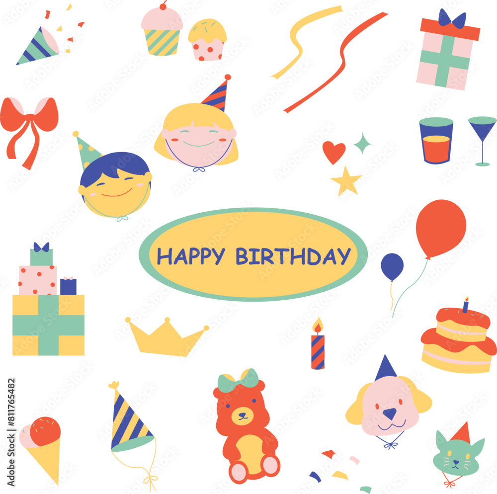 Obraz premium Birthday collection 