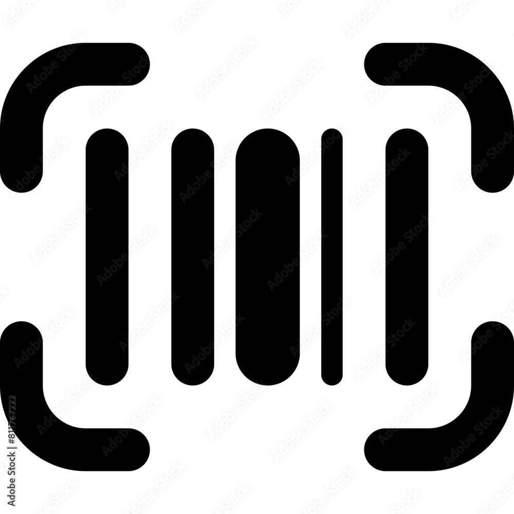 barcode read line icon barcode read line icon