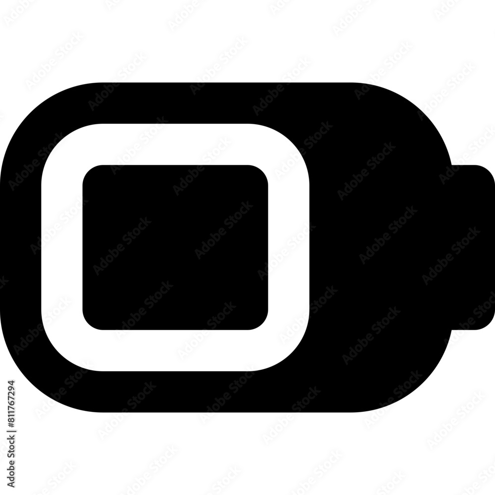 battery three quarters line icon battery three quarters line icon