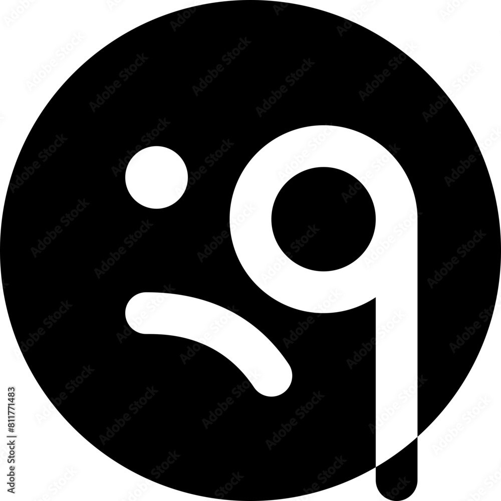 face monocle line icon face monocle line icon