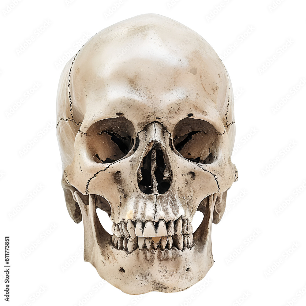 Fototapeta premium skull isolated, transparent background, white background, no background