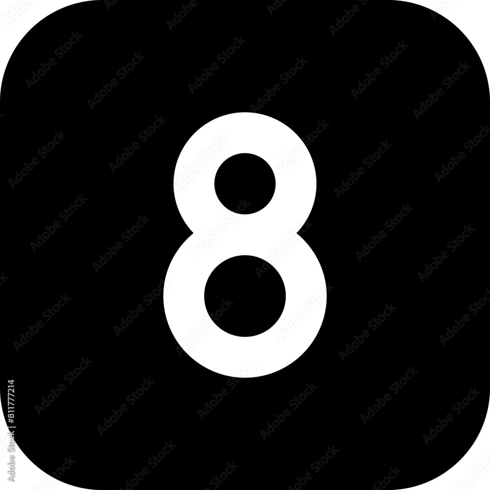 square 8 line icon square 8 line icon