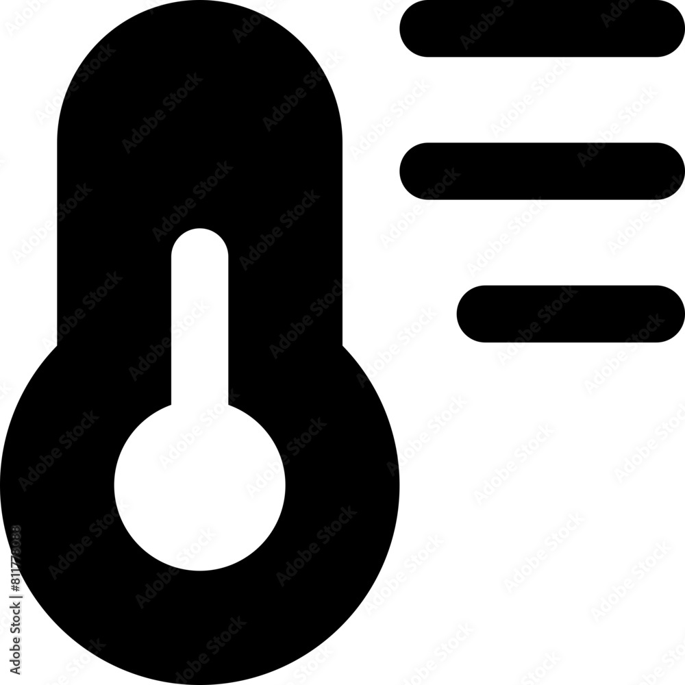 temperature list line icon temperature list line icon