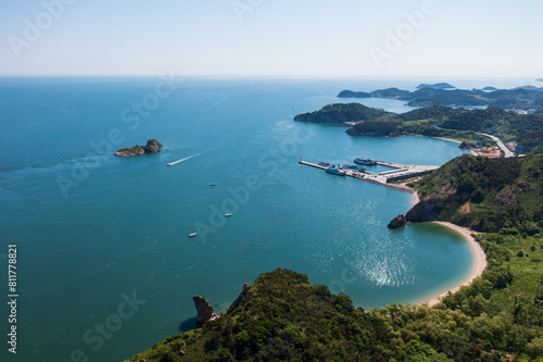 Aerial photography of Dalian Changshan Islands