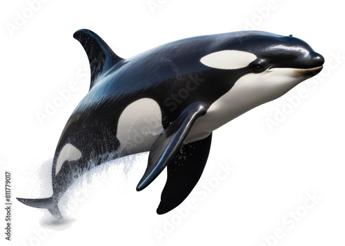 orca whale isolated on transparent background