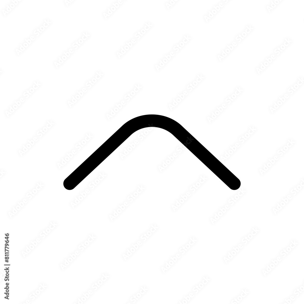 angle small up icon flat vector angle small up icon flat vector