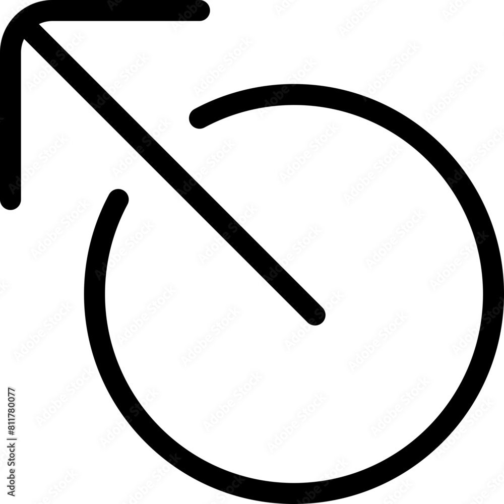 arrow up left from circle icon flat vector arrow up left from circle icon flat vector