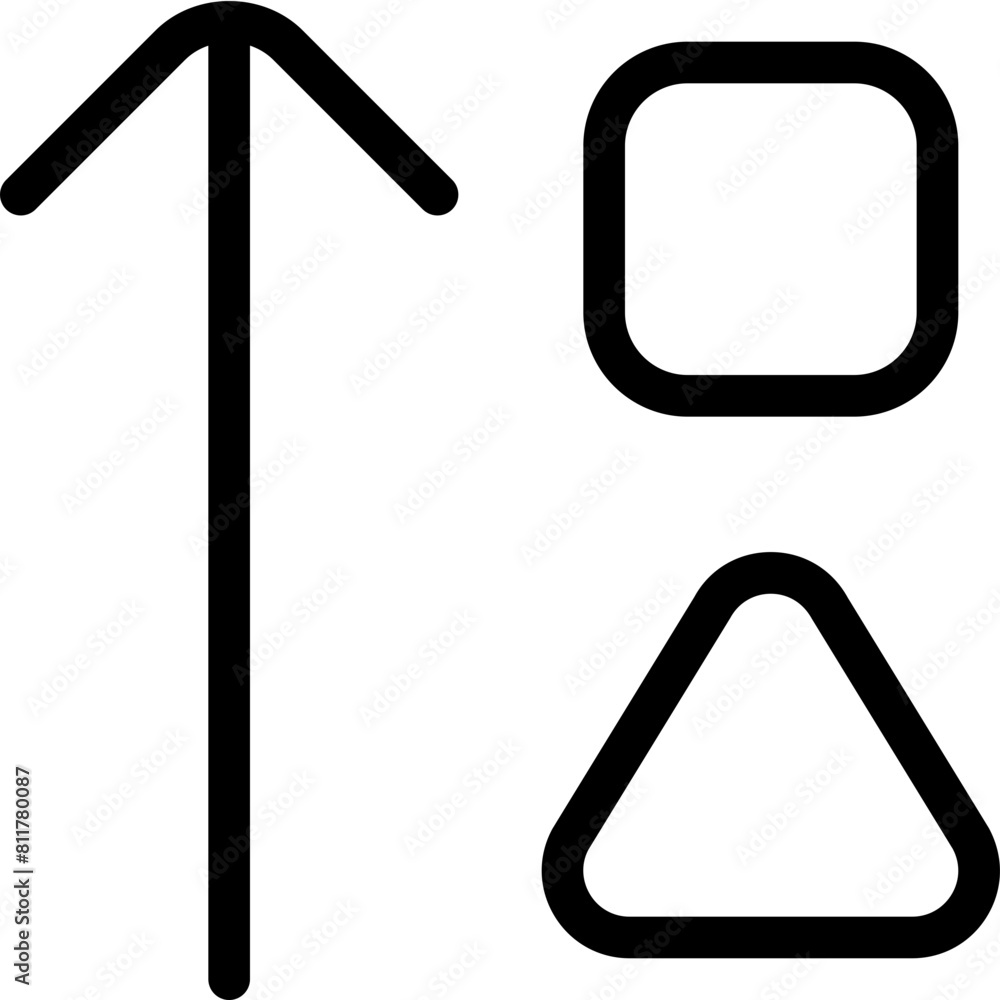 arrow up square triangle icon flat vector arrow up square triangle icon flat vector