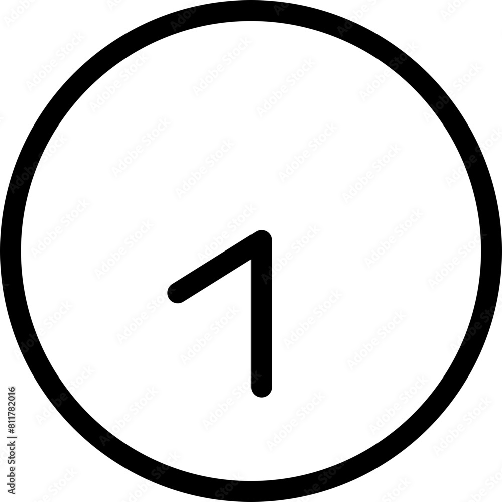 clock eight thirty icon flat vector clock eight thirty icon flat vector