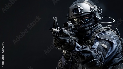 SWAT team member, soldier in the special forces, police