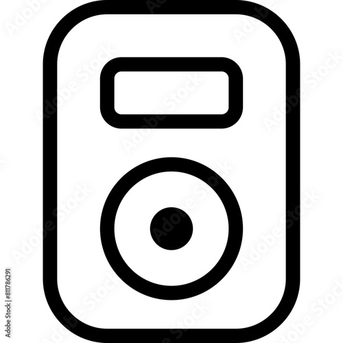 mp3 player icon flat vector