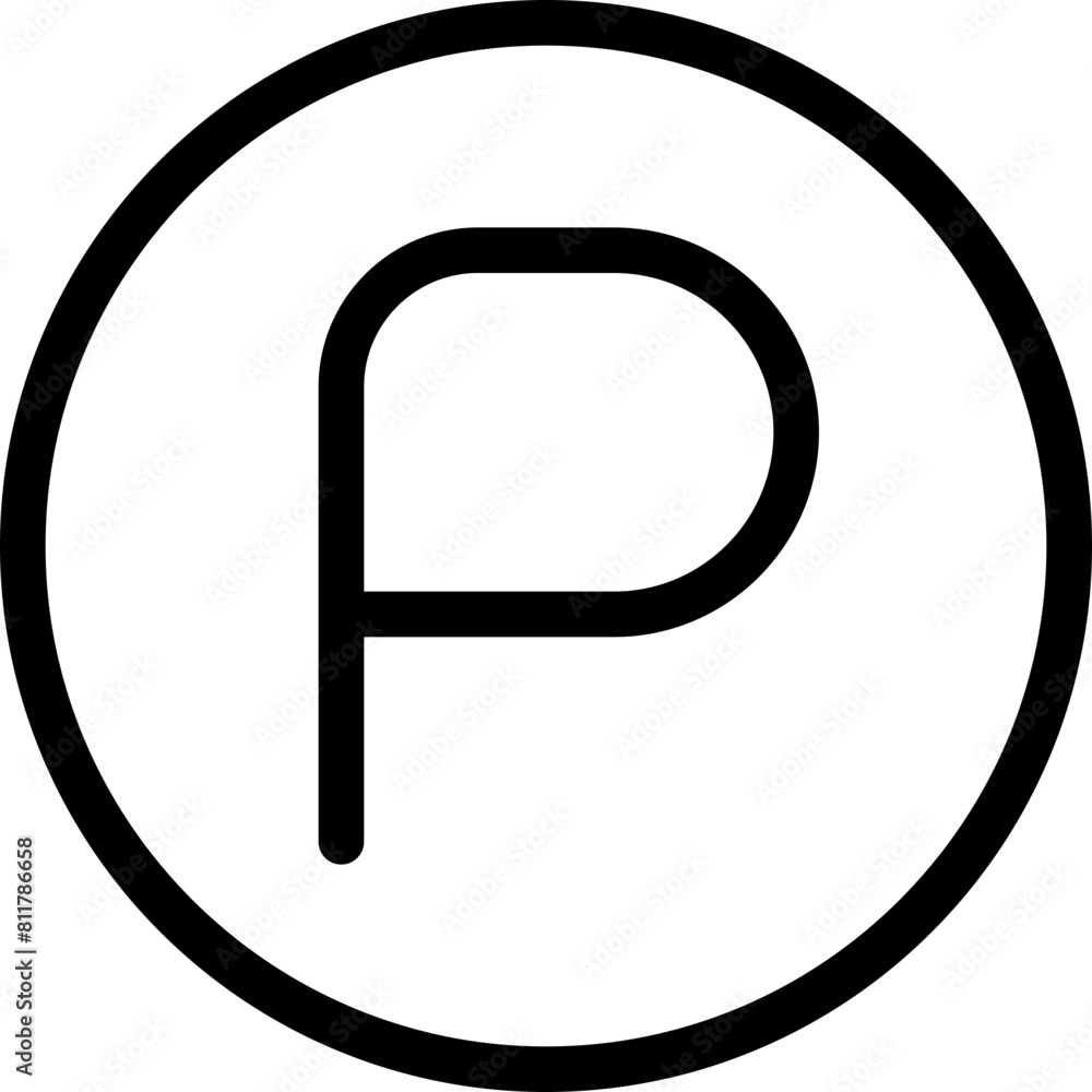 parking circle icon flat vector parking circle icon flat vector