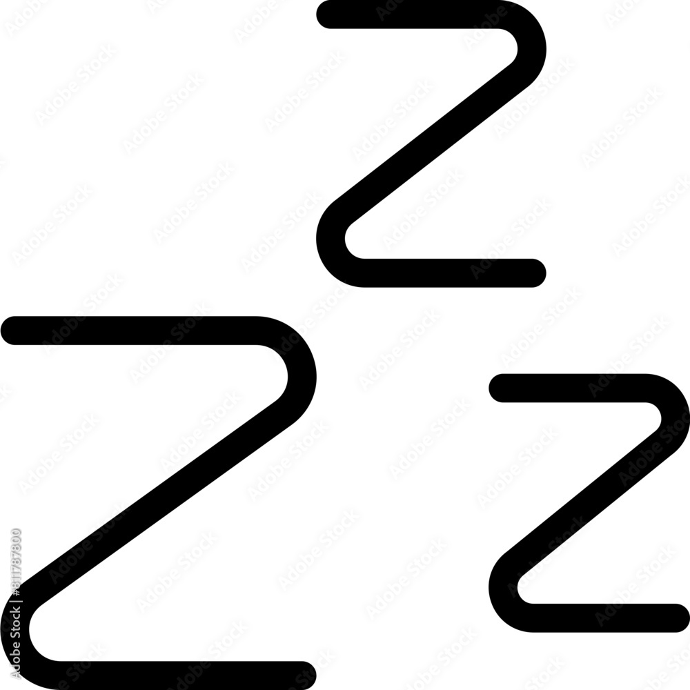 snooze icon flat vector snooze icon flat vector