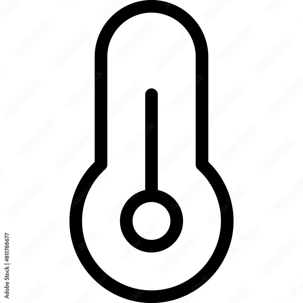 thermometer three quarters icon flat vector thermometer three quarters icon flat vector