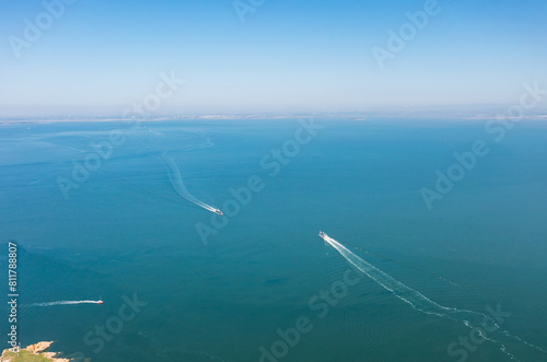 Aerial photography of Dalian Changshan Islands