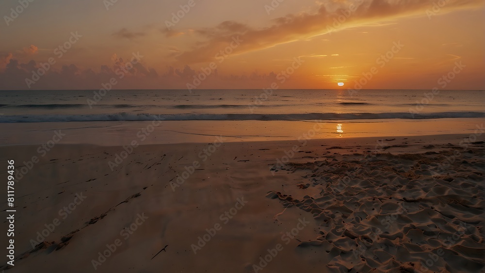 Sunrise at the beach Tranquil Beach Sunset Panorama Sunrise at the beach Tranquil Beach Sunset Panorama