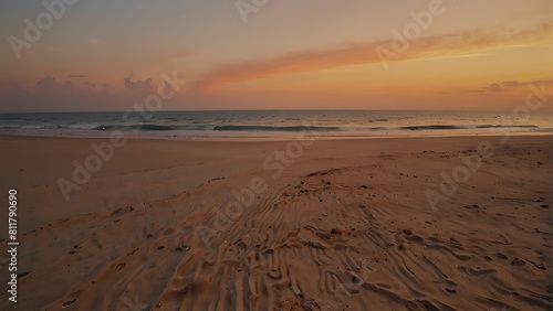 Sunrise at the beach Tranquil Beach Sunset Panorama 