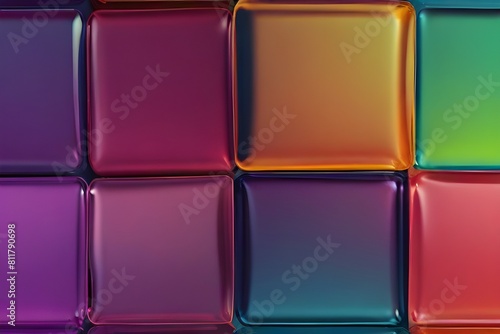 digital art graphic design. Beautiful iridescent glassy gradient texture. colorful rainbow wallpaper background. Generative AI 