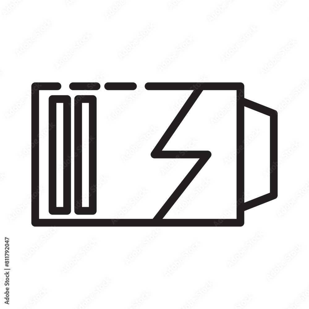 Energy High Power Line Icon Energy High Power Line Icon