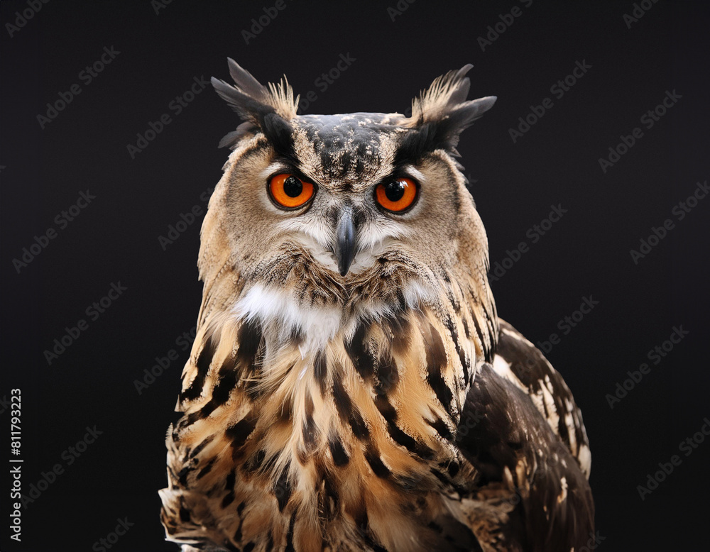Perched Eagle Owl Perched Eagle Owl