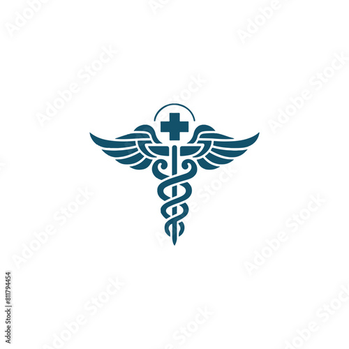 pharmaceutical logo design, healthcare logo design, Caduceus of Hermes healthcare icon, Medical Logo Vector, health snake logo vector
