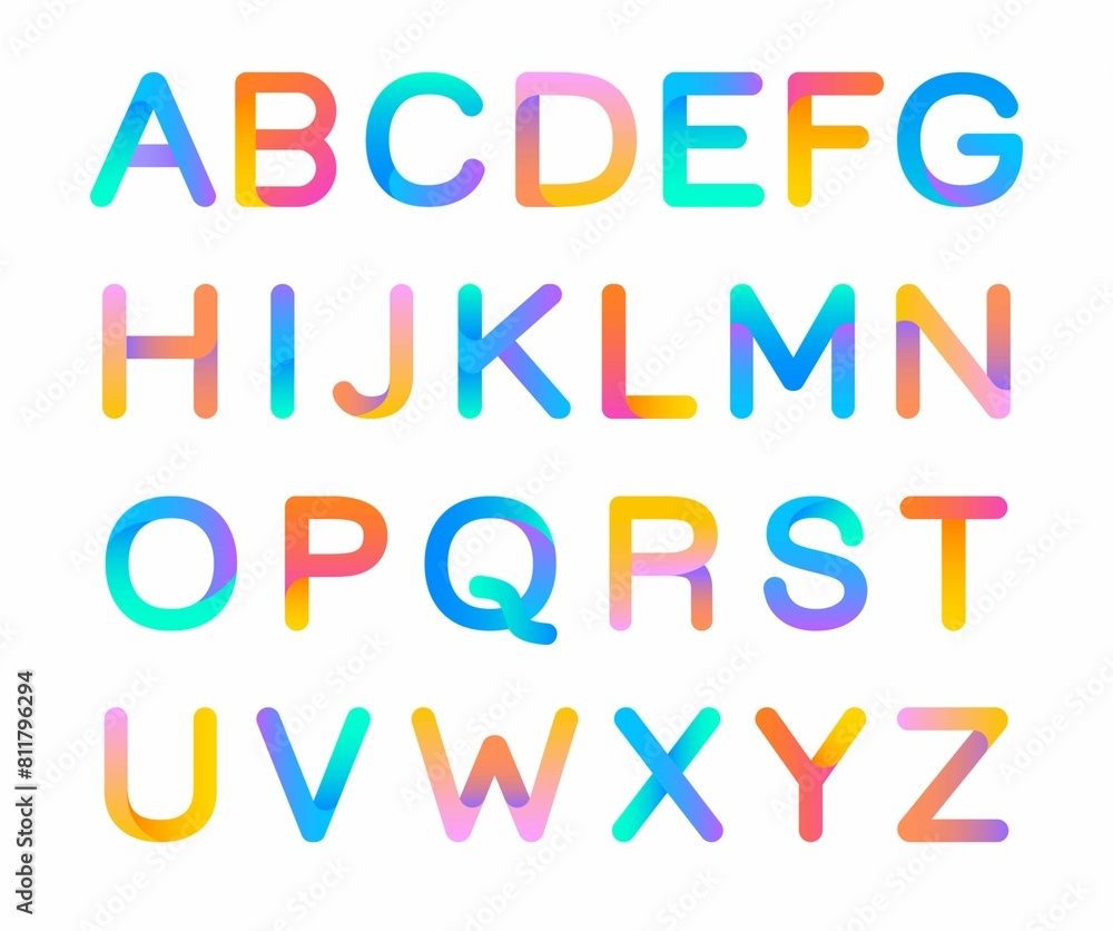 colorful 3d alphabet colorful alphabet set A to Z alphabet Free Download 4 MP . Free Download