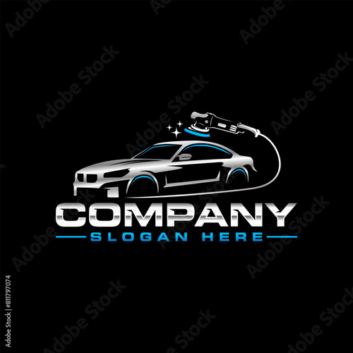 Auto detailing logo car detailing car wash clean logo auto wash logo