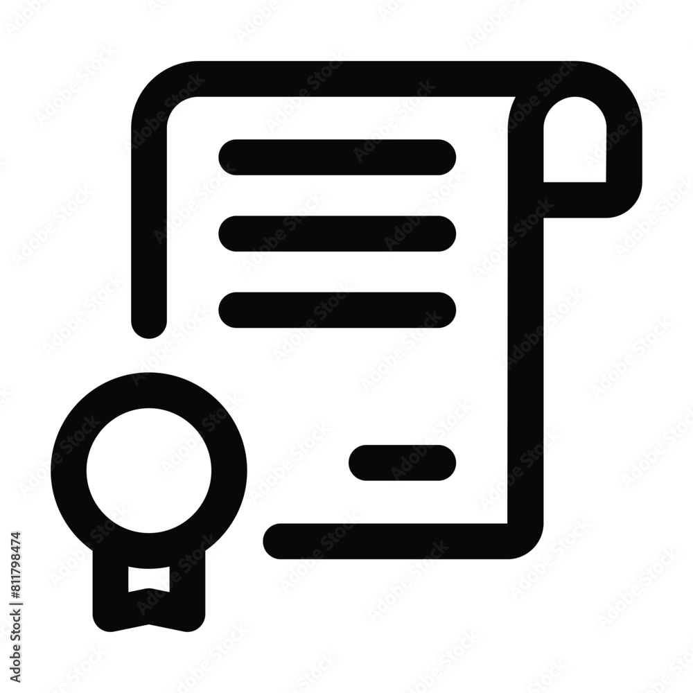 Simple Certificate icon. The icon can be used for websites, print templates, presentation templates, illustrations, etc Simple Certificate icon. The icon can be used for websites, print templates, presentation templates, illustrations, etc