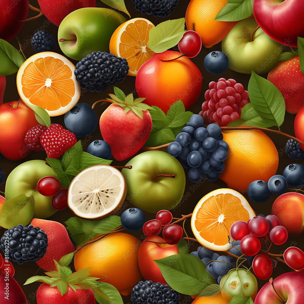 Digital art seamless pattern, the design for apply a variety of graphic works