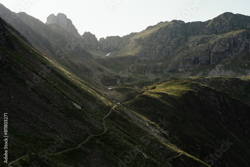 Green hills of Monte Avaro, in the Orobie Alps photo