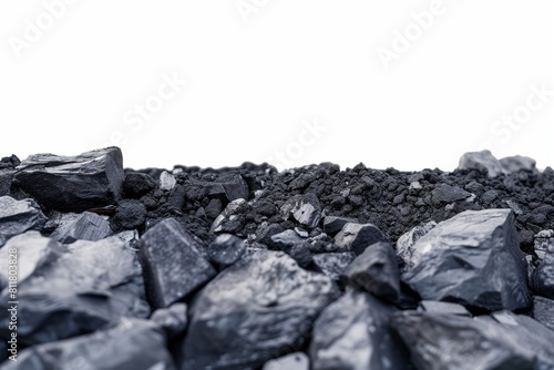 coal on a white background © Сергей Косилко