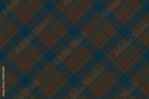 Seamless pattern of scottish tartan plaid. Repeatable background with check fabric texture. Vector backdrop striped textile print.