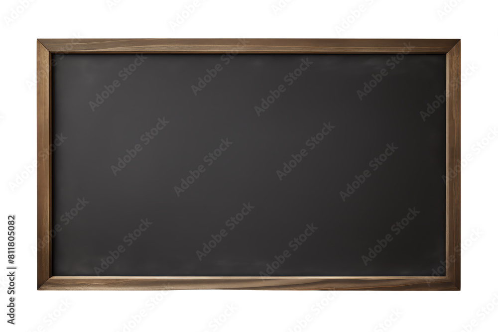Blackboard with wooden frame. Isolated on transparent background. Blackboard with wooden frame. Isolated on transparent background.